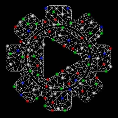 Flash Spotlar ile parlak Mesh 2D Otomasyonu