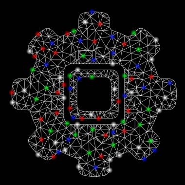 Flash Spotlar ile parlak Mesh karkas Otomasyonu