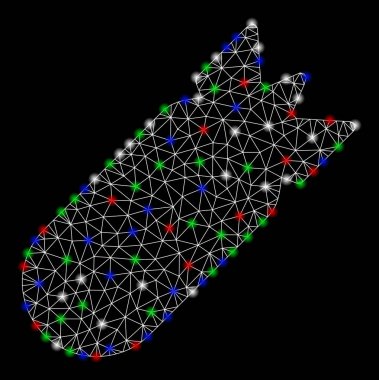 Flash Spotlar ile Bright mesh ağ Havacılık bomba