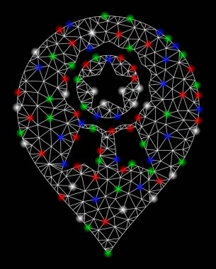 Parlak kafes tel çerçeve Ödülü Seal Marker ışık Spotlar ile