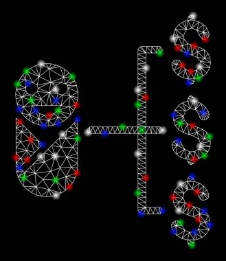 Işık Spotlar ile parlak Mesh tel çerçeve bebek giderleri