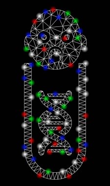 Parlama Spotlar ile parlak Mesh tel çerçeve bebek Genetik Analizi