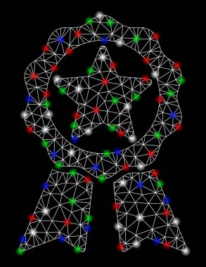 Flare Spotlar ile Bright mesh ağ Star Ödülü