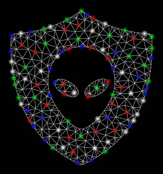 Flash Spotlar ile parlak Mesh karkas Alien Protection