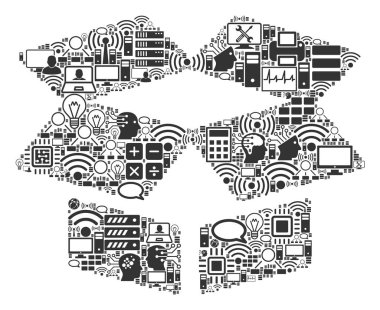 BigData ve Computing için Open Box kompozisyon simgesi
