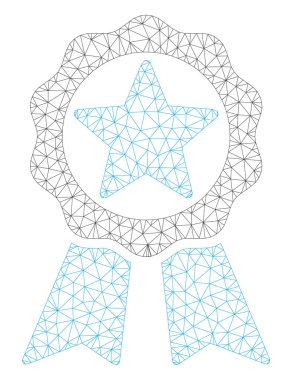 Yıldız ödülü Çokgen çerçeve vektör Mesh Illüstrasyon