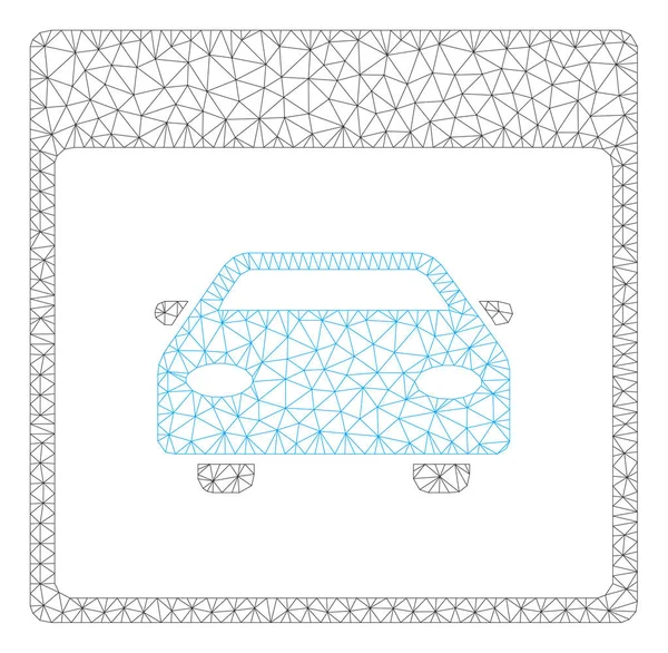 Polygonální stránka kalendáře automobilových automobilů ilustrace – mřížka snímků — Stockový vektor