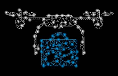 Flare Benekli Parlak Ağ Hava Aracı Eczanesi Teslimatı