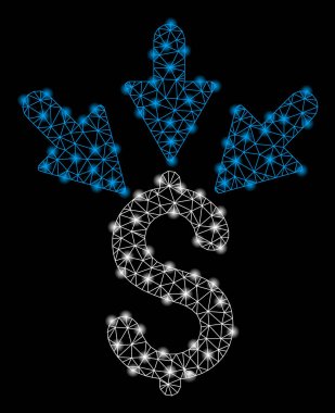 Işık Noktalar ile Parlak Mesh 2d Toplu Ödeme