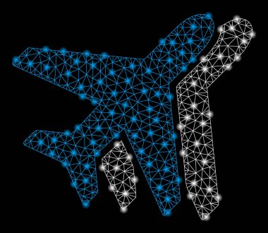 Parlak kafes tel çerçeve havayolları ile Flash Spotlar