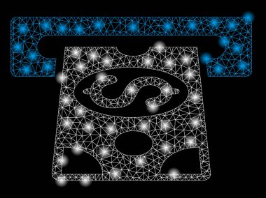 Işık Spotlu Parlak Kafes Ağ Atm Cashout