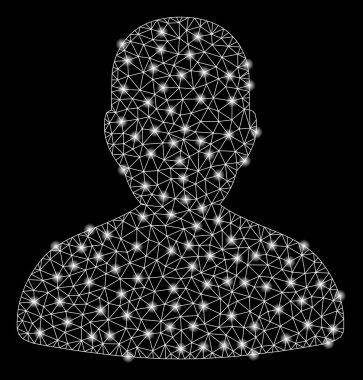 Flaş Noktalı Parlak Ağ Avatar