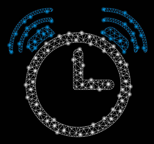 Bright Mesh 2D Alarm Clock with Light Spots