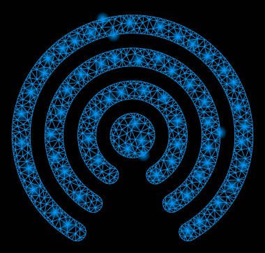 Parlama Noktalar ile Parlak Mesh 2d Airdrop Kaynak