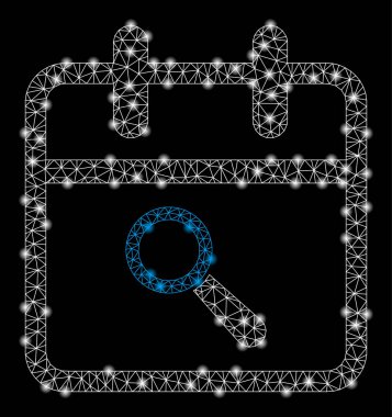 Flash Spotlarla Parlak Örgü Karkas Denetim Günü