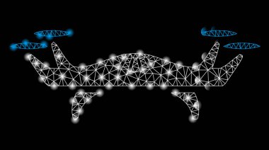 Işıl ışıl benekli Parlak Ağ Hava Aracı