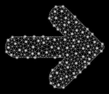 Parlak Örgü 2d Ok Sağ Flaş Spotlar ile