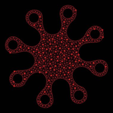 Parlama Noktaları ile Parlak Örgü Ağ Axenic