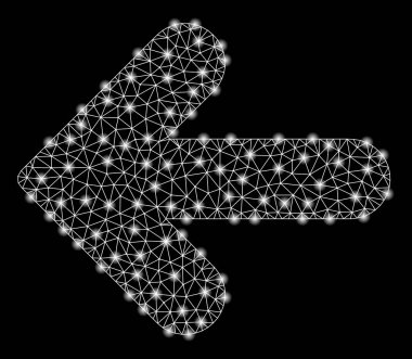 Flash Spotlarla Sol Ayarı Parlak Örgü Karkas Ok