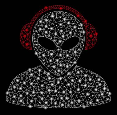 Parlama Spotlu Parlak Kafes Karkas Alien Operatörü