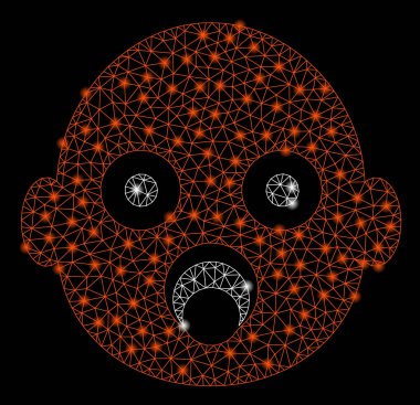 Flash Spotlu Parlak Örgü Karkas Bebek Kafası