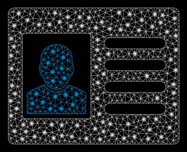 Flash Spotlu Parlak Kafes Karkas Hesap Kartı