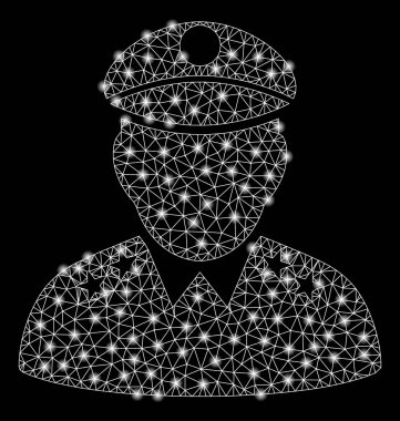 Işık Noktalar ile Parlak Örgü 2d Ordu Genel