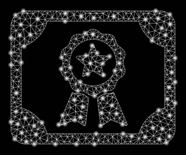 Işık Lekeleri ile Parlak Mesh 2d Yetki Diploması