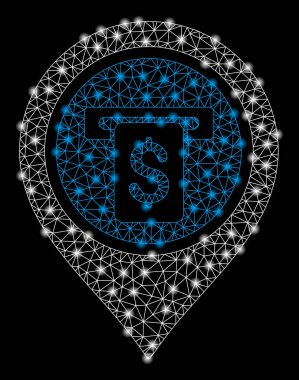 Flash Spotlu Parlak Kafes Li Çerçeve Atm Terminal Pointer