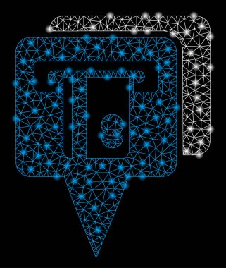 Flash Spotlu Parlak Kafes Tel Çerçeve Atm İşaretçileri