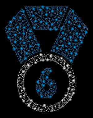 Parlak Örgü Karkas Flash Spotlar ile 6.