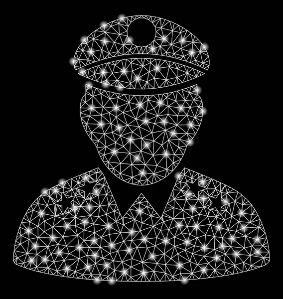 Işık Noktalar ile Parlak Örgü 2d Ordu Genel