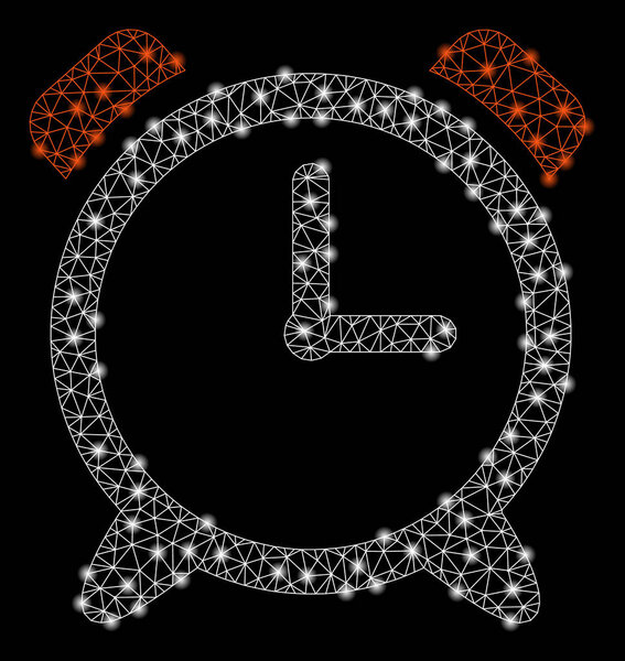 Bright Mesh 2D Alarm Clock with Flare Spots