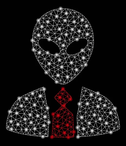 Flare Benekli Parlak Ağ Uzaylı Patronu