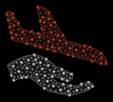 Flare Benekli Parlak Ağ Havacılık Desteği Eli