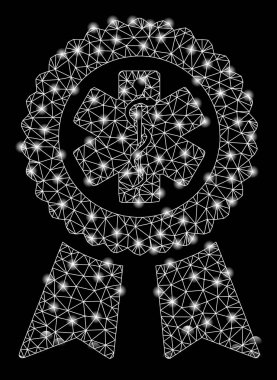 Parlak Ağ Başarı Fişekleri ile Tıbbi Mühür