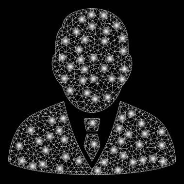 Parlama Spotlu Parlak Örgü Tel Çerçeve Boss