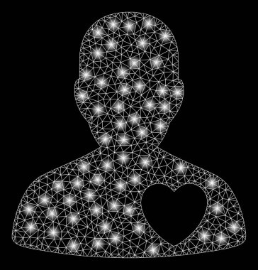 Flash Spotlu Parlak Mesh 2d Kardiyoloji Hasta