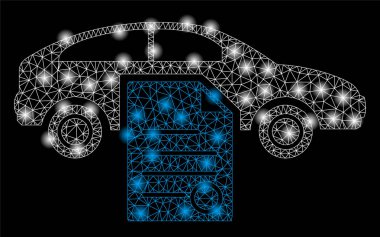 Işık Lekeleri ile Parlak Örgü Karkas Araç Satış Sözleşmesi