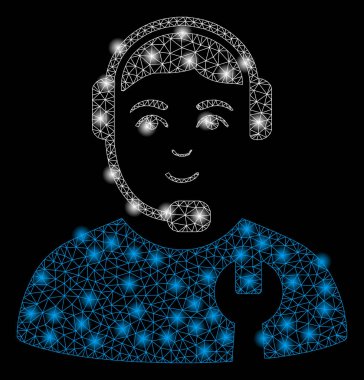 Flash Spotlu Parlak Örgü 2d Çağrı Merkezi Servisi