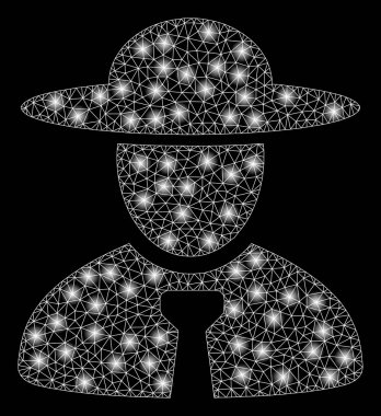 Flash Spotlu Parlak Örgü 2D Boss