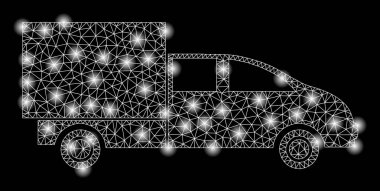 Işık Noktalı Parlak Kafes Ağ Kargo