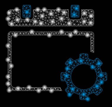 Işık Spotlu Parlak Kafes Ağ Takvimi Sayfa Seçenekleri Dişli