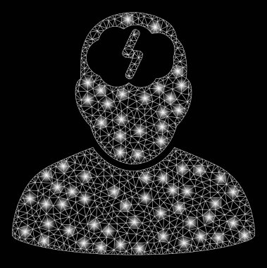 Flash Spotlar ile Parlak Mesh Ağ Beyin Fırtınası