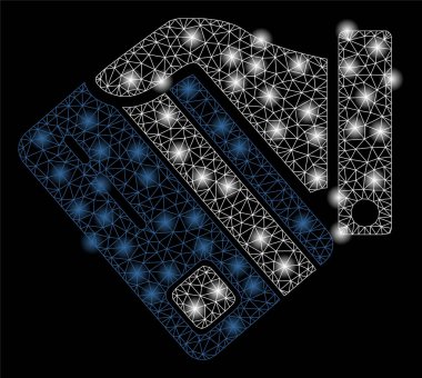 Flash Spotlu Parlak Örgü Karkas Kart Ödemesi