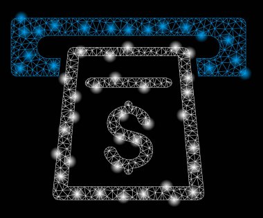 Parlama Spotlu Parlak Örgü Karkas Nakit Makinesi