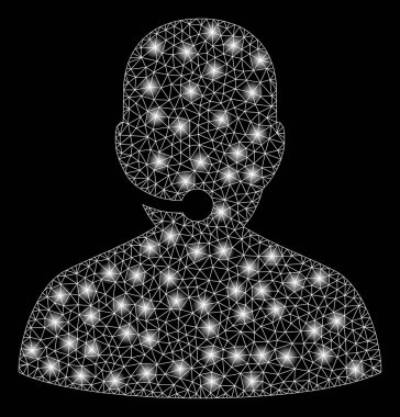 Işık Noktalı Parlak Kafes Ağ Çağrı Merkezi