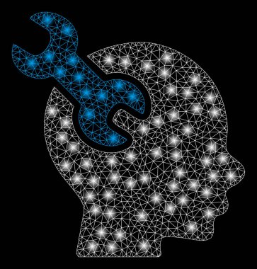 Işık Lekeli Parlak Kafes Karkas Beyin Servis Anahtarı