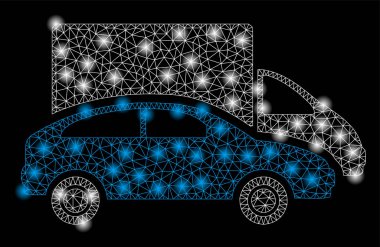 Flaş Spotlu Parlak Örgü 2d Arabalar