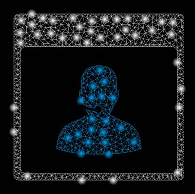 Işık Lekeleri ile Parlak Örgü 2d Çağrı Merkezi Yöneticisi Takvim Sayfası